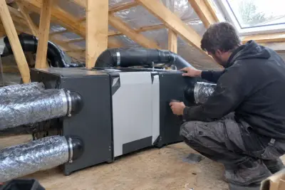 VMC double flux installée dans une maison